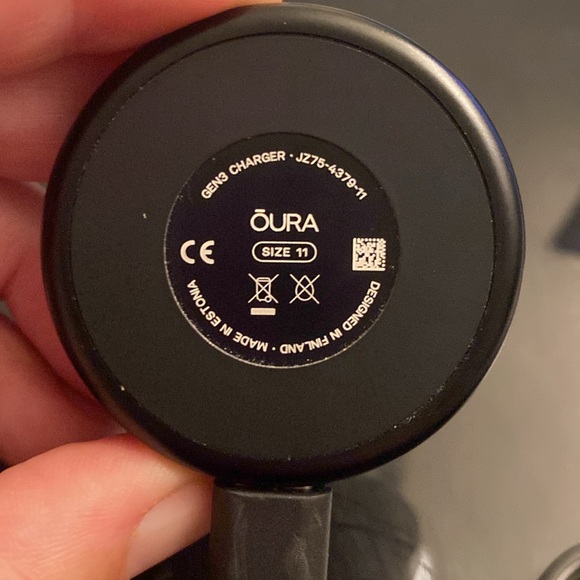 Oura Ring Gen3 Heritage Black Size 11 - Picture 3 of 7